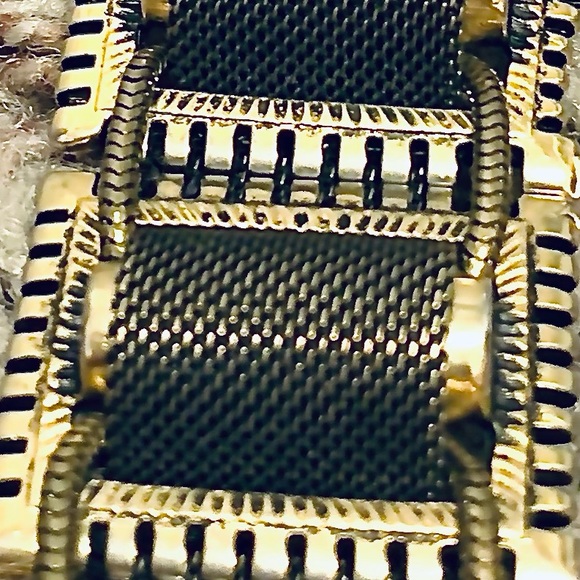 Vintage Leather & Brass Rolling Hinged Women’s Belt main image 3